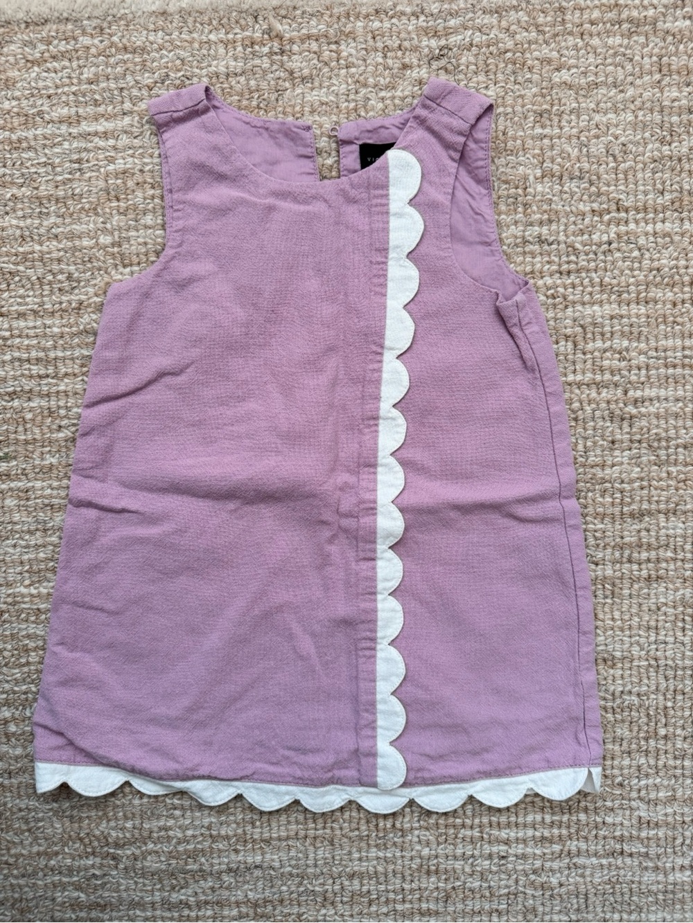 Victoria Beckham for Target Lavender Girls' Scallop Trim Dress